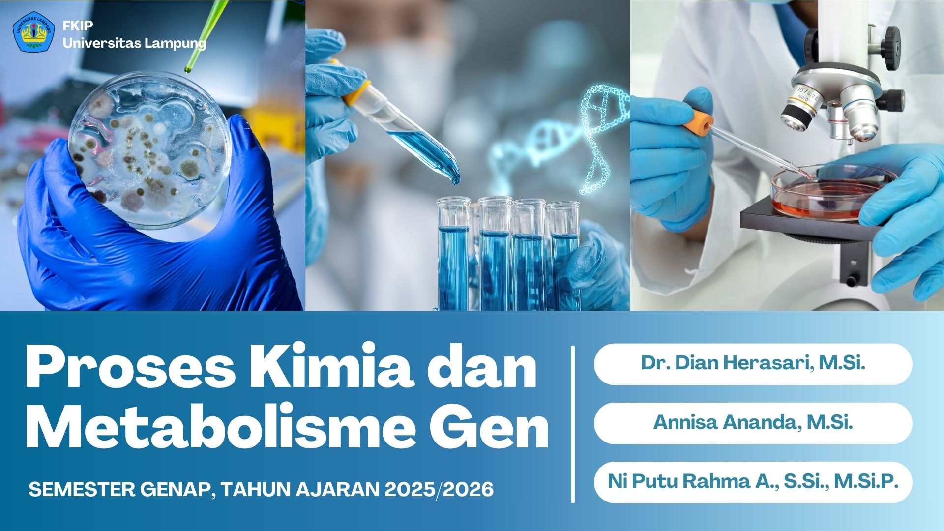 Proses Kimia dalam Metabolisme dan Gen Kelas B Genap 2025/2026