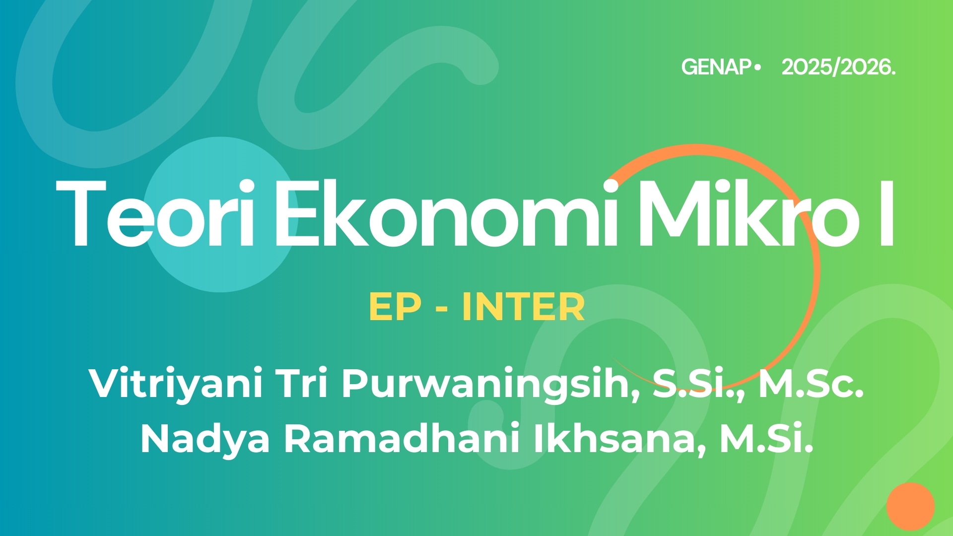 Teori Ekonomi Mikro EP Inter