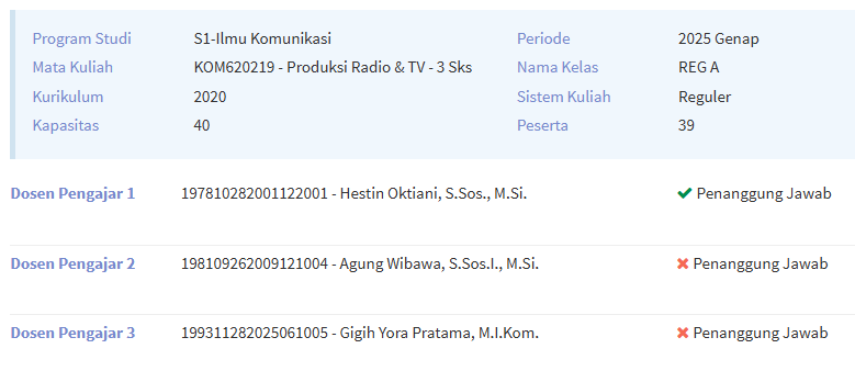 [KOM GENAP 2025] PRODUKSI RADIO &amp; TV - REG A