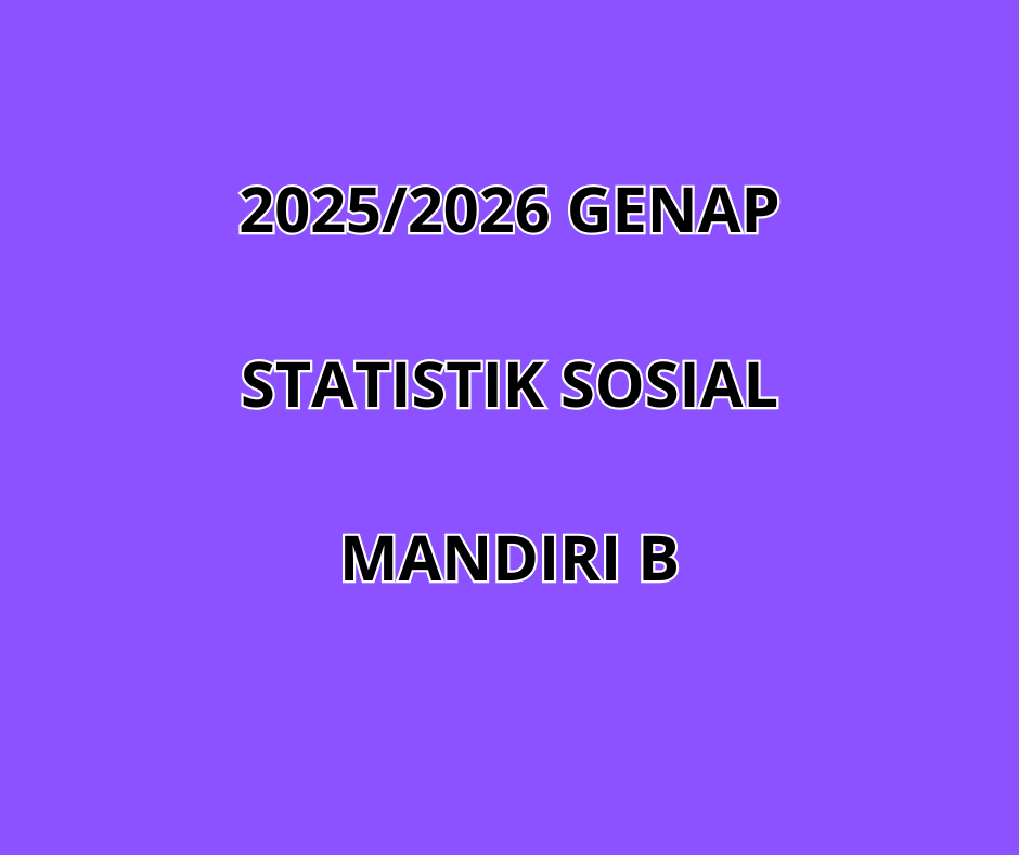 Statistik Sosial Man B