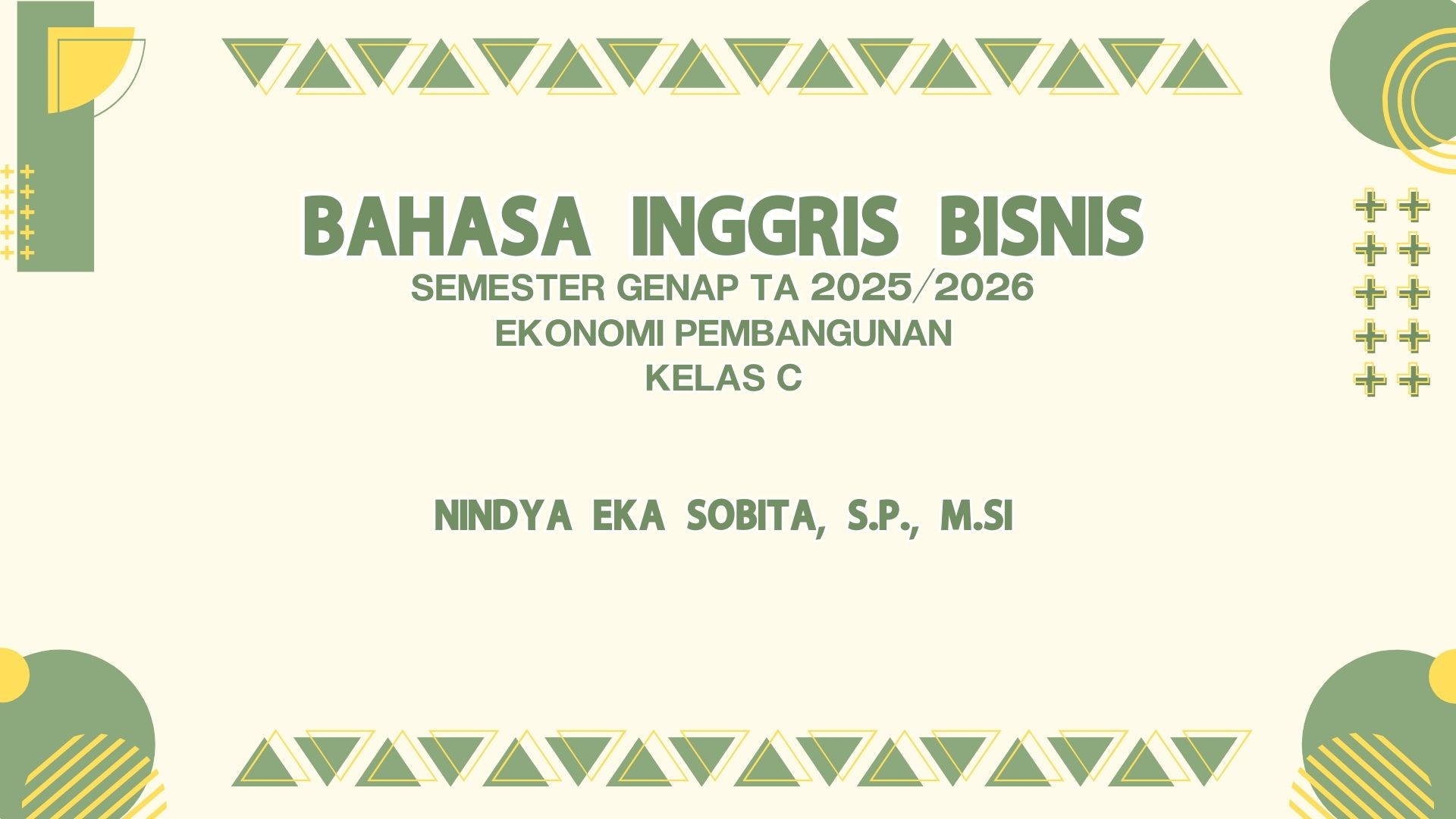 EP C BAHASA INGGRIS BISNIS GENAP 2025/2026