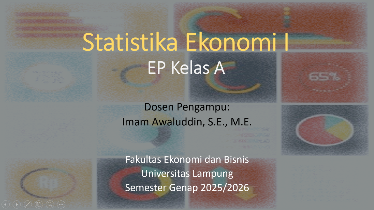 S1 EP - Statistika Ekonomi I Kelas A Genap 2025/2026