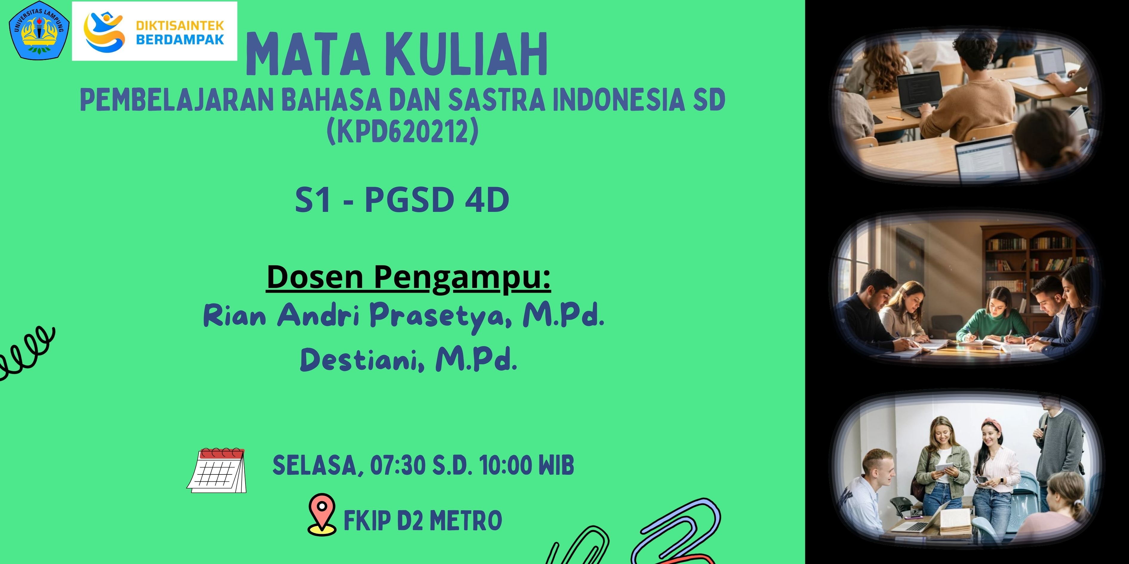 FKIP-PGSD 4D-PEMBELAJARAN BSI SD- GENAP 2025/2026