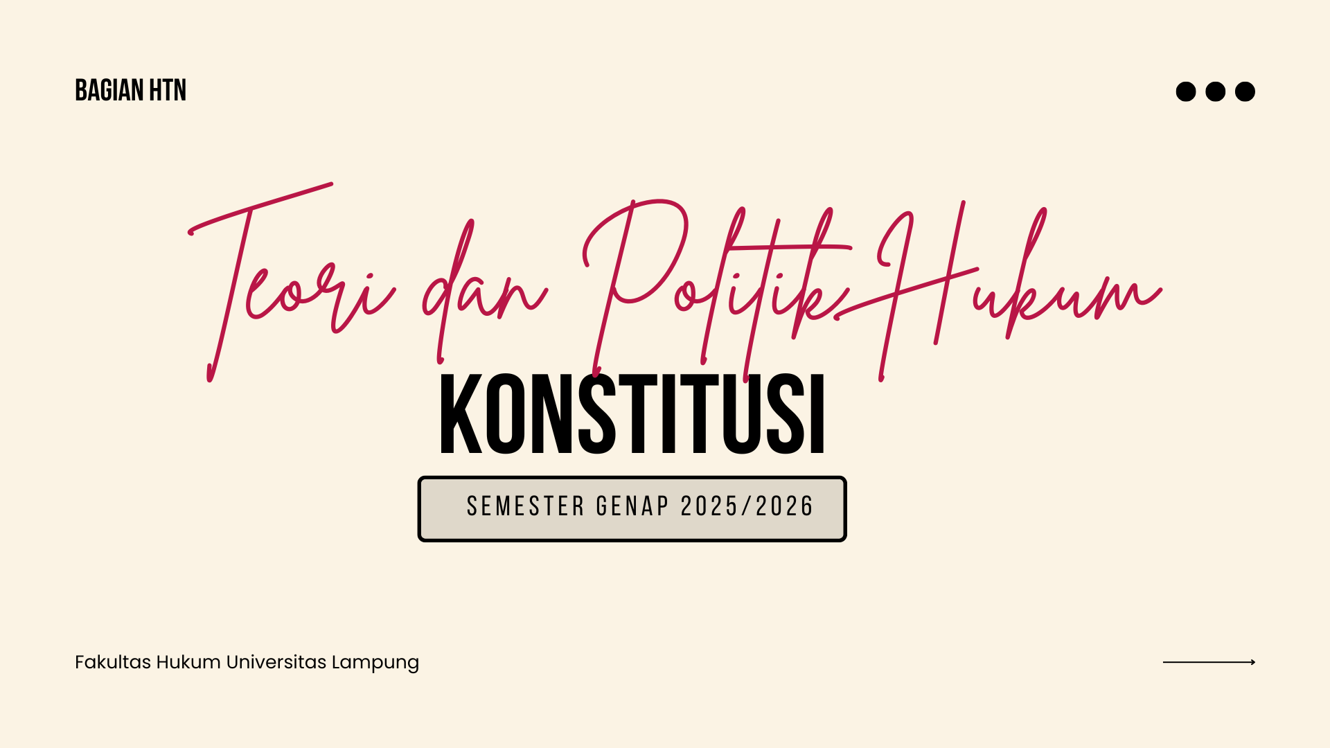 Teori dan Politik Hukum Konstitusi 2026 (Malicia Evendia)