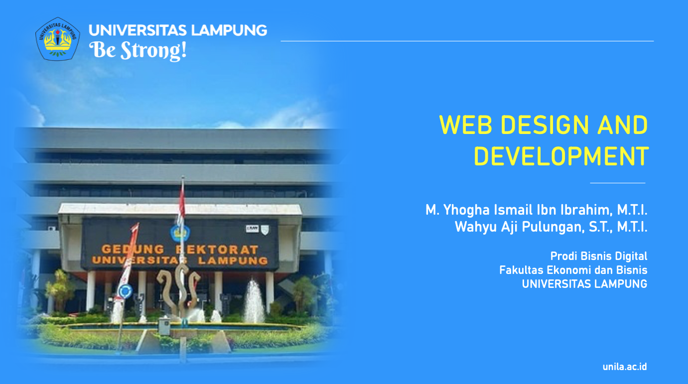 [2025/2026 Genap][FEB BISDIG] Web Design &amp; Development