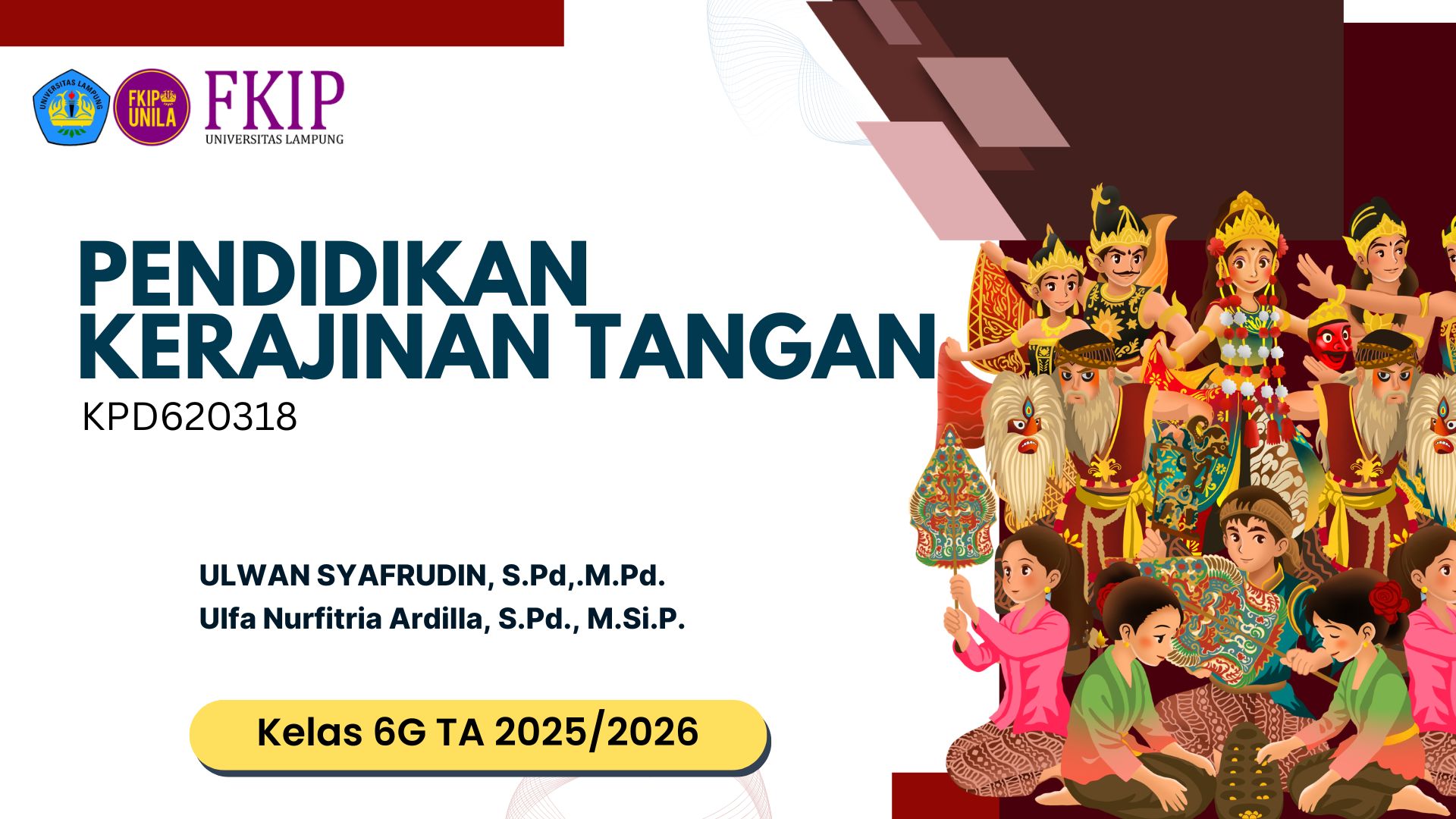 Pendidikan Kerajinan Tangan 6G PGSD 2026