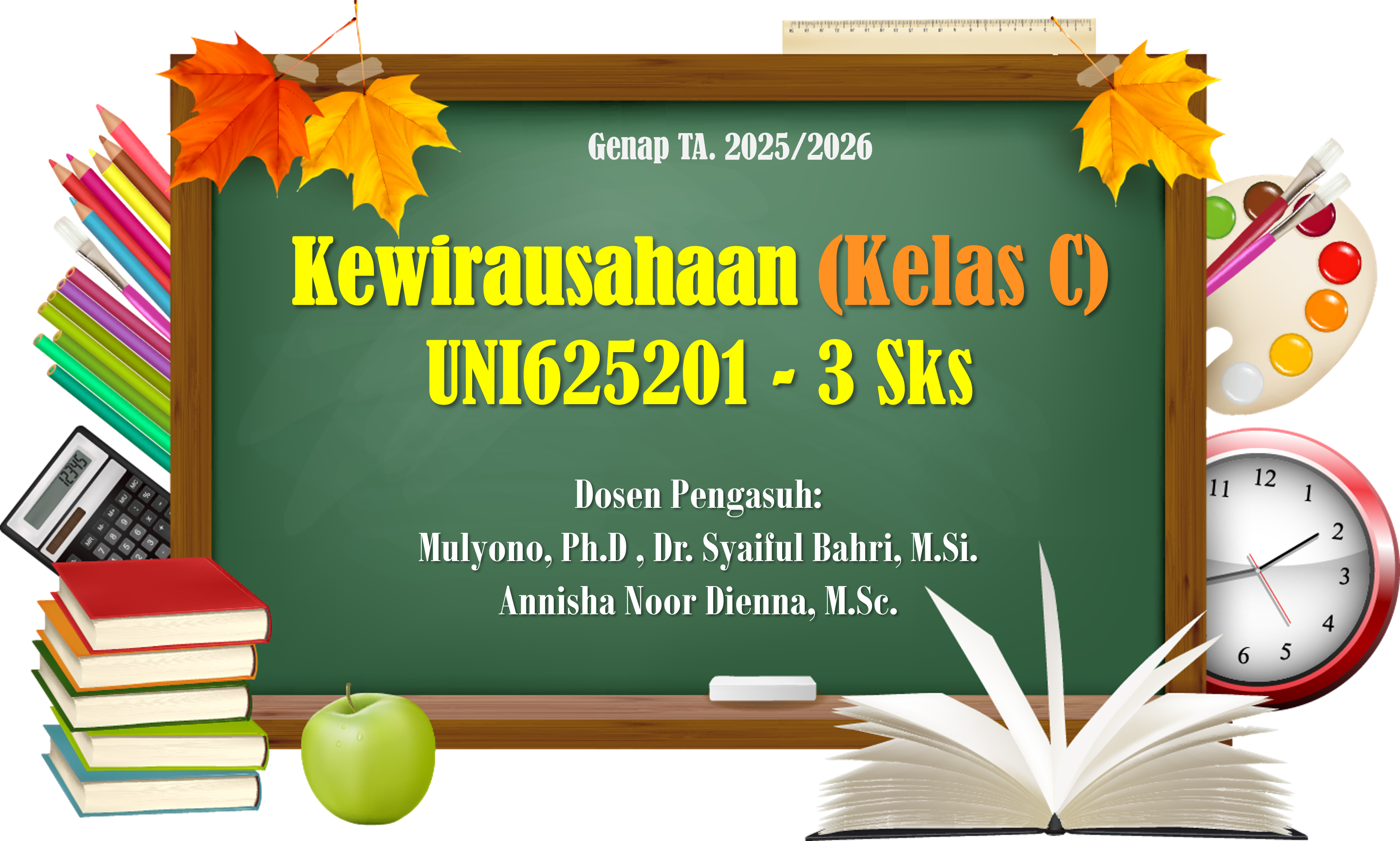 S1 Kimia_Kewirausahaan_Kelas C_Genap 2025/2026
