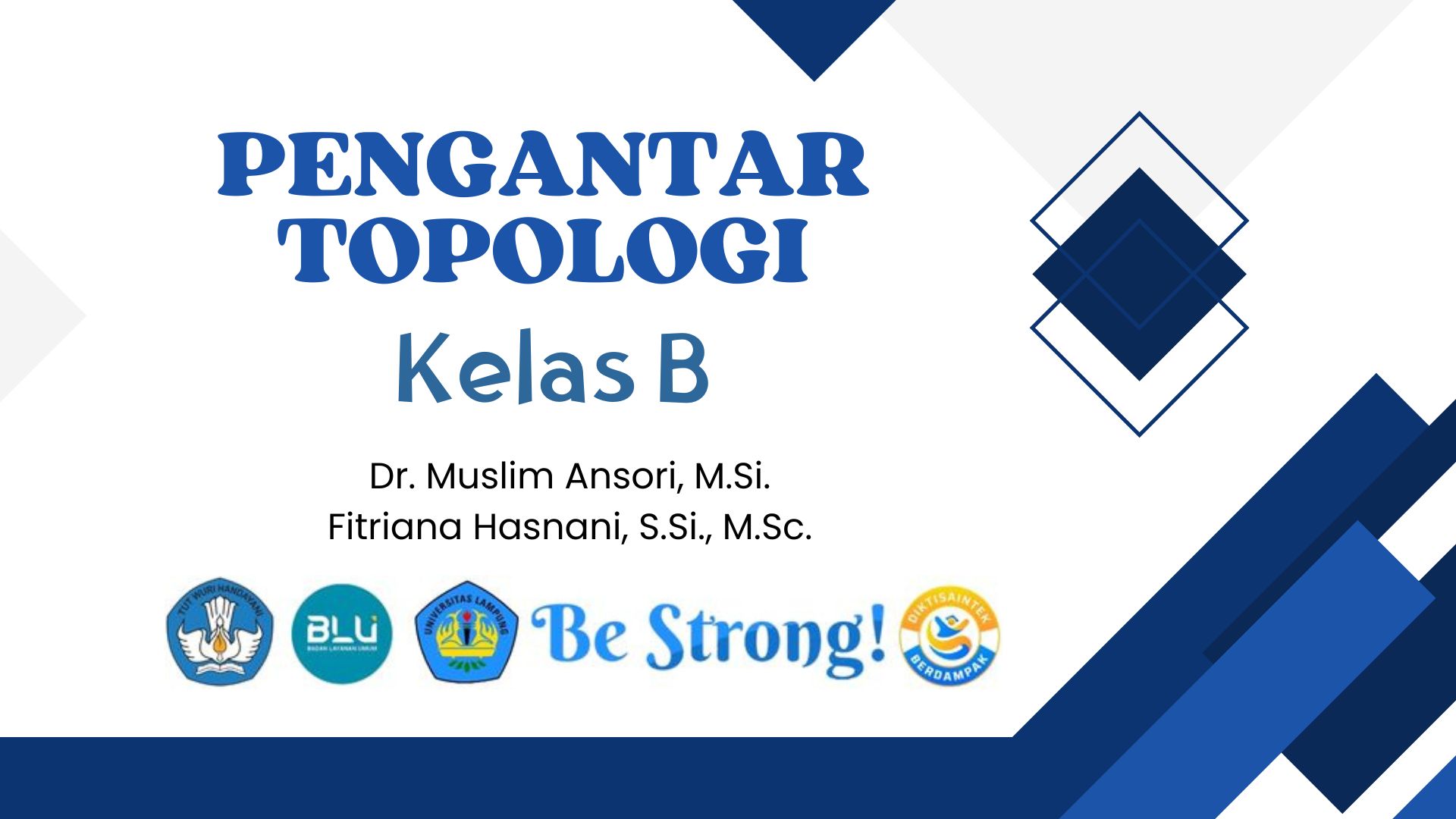 [Genap 2025/2026] Pengantar Topologi Kelas B