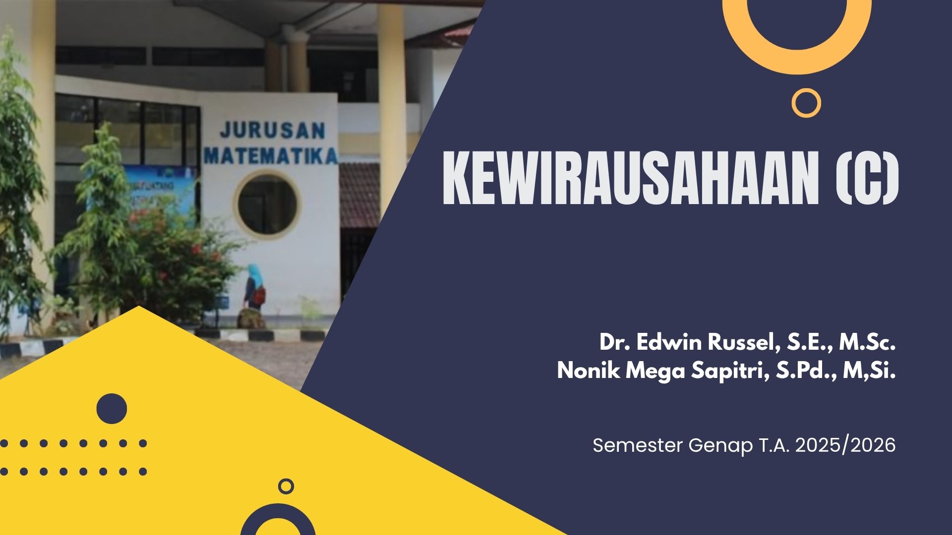 Kewirausahaan (C) S1 Matematika Genap 2025/2026