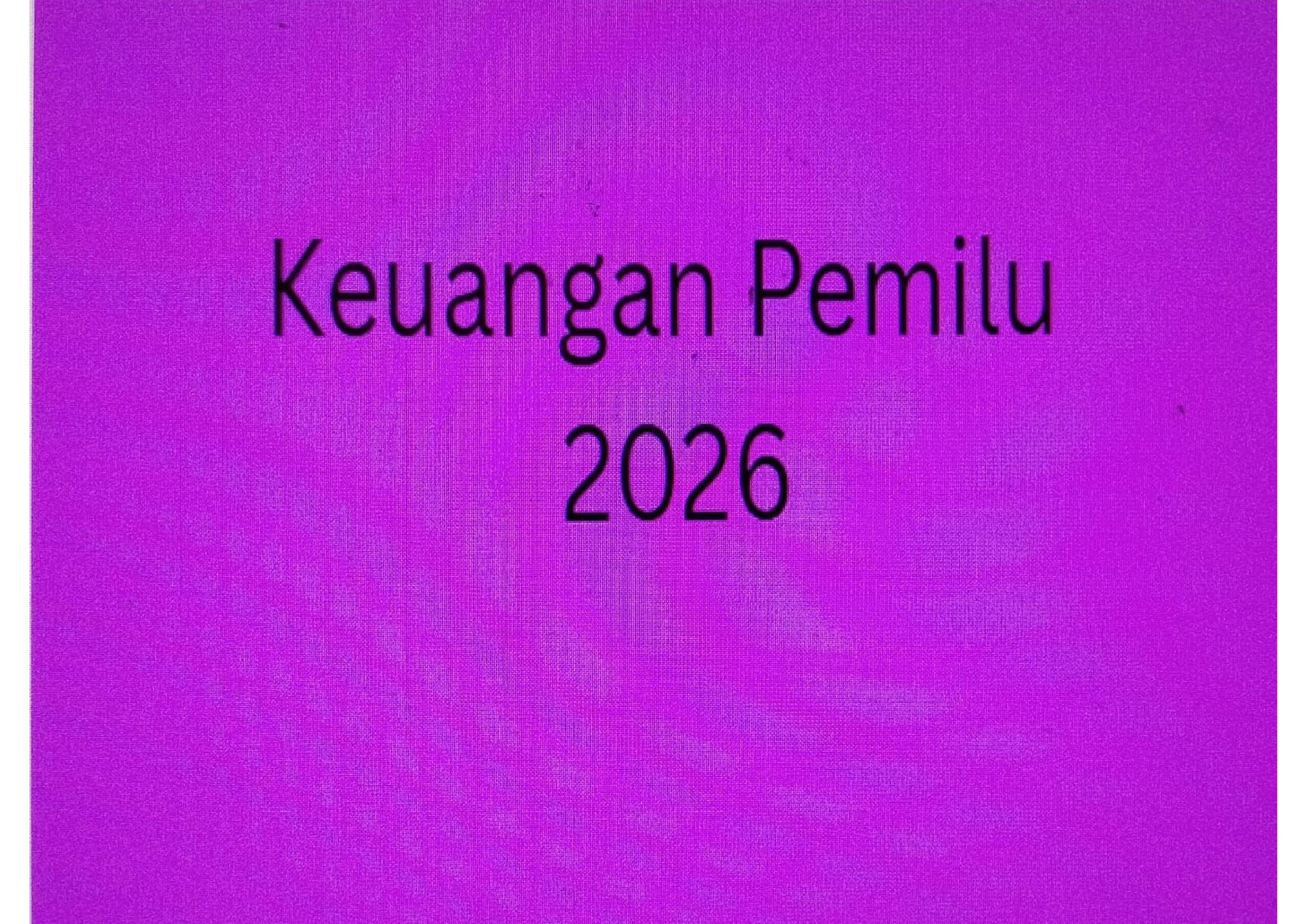Keuangan Pemilu