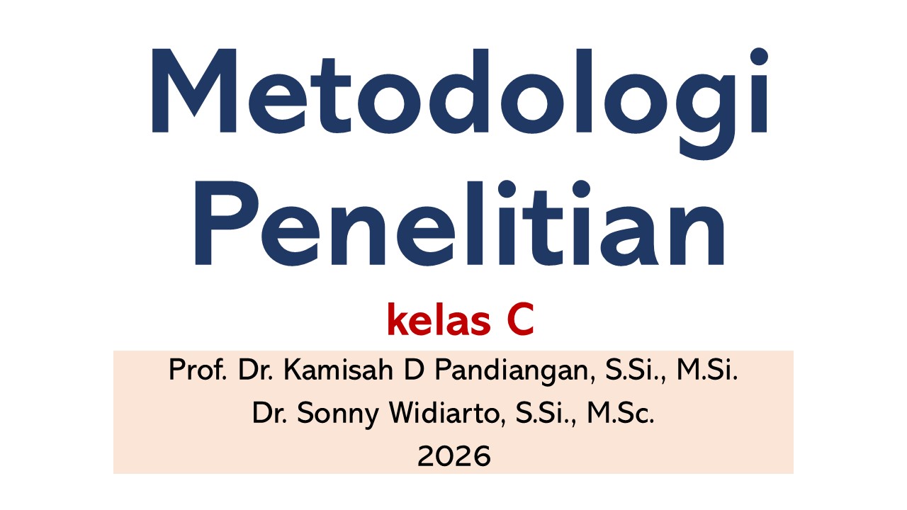 S1 Kimia  Metodologi Penelitian kelas C 2025 2026 genap