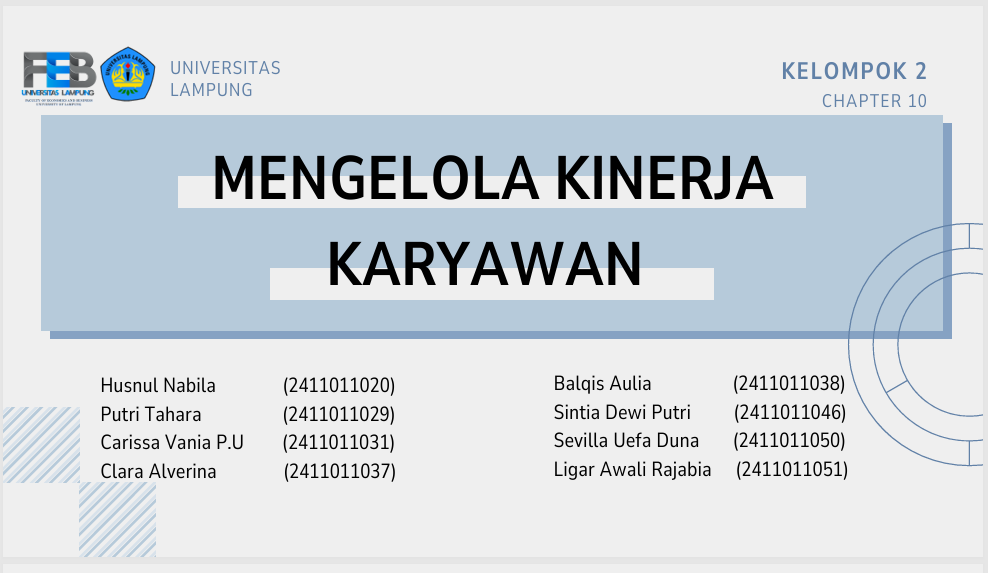 BAB 10. Mengelola Kinerja Karyawan