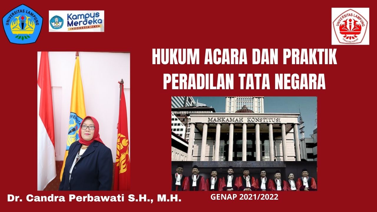 FH_S1ILMU HUKUM_HUKUM ACARA DAN PRAKTIK PERADILAN TATA NEGARA_ Dr. CANDRA PERBAWATI, SH., MH._GENAP 2025/2026
