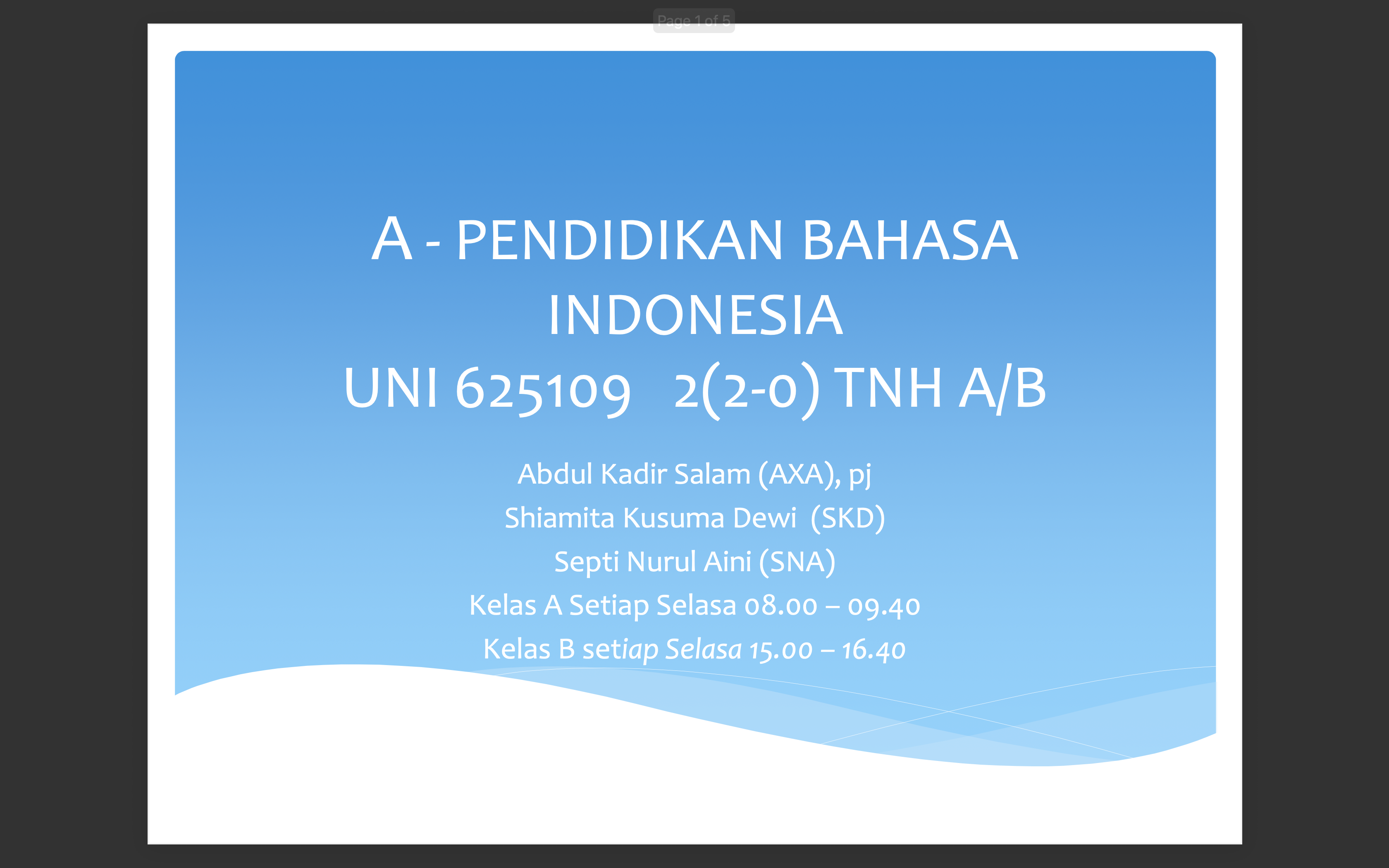 Bahasa Indonesia