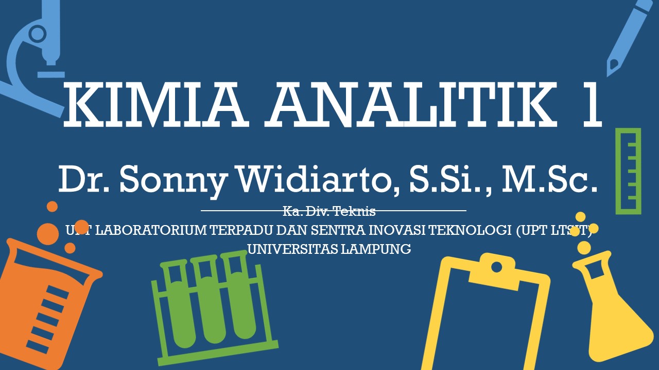Kimia Analitik 1 Genap 2020/2021