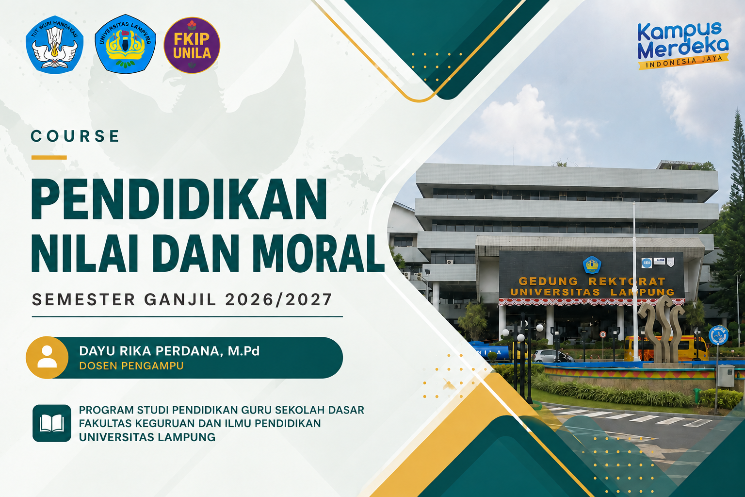 Pendidikan Nilai dan Moral 3D (Ganjil 2026)