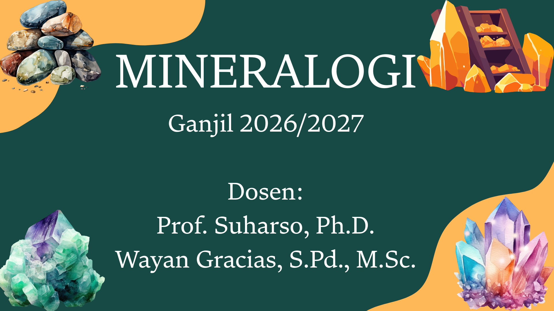 Mineralogi Ganjil 2026/2027 - S1 Kimia