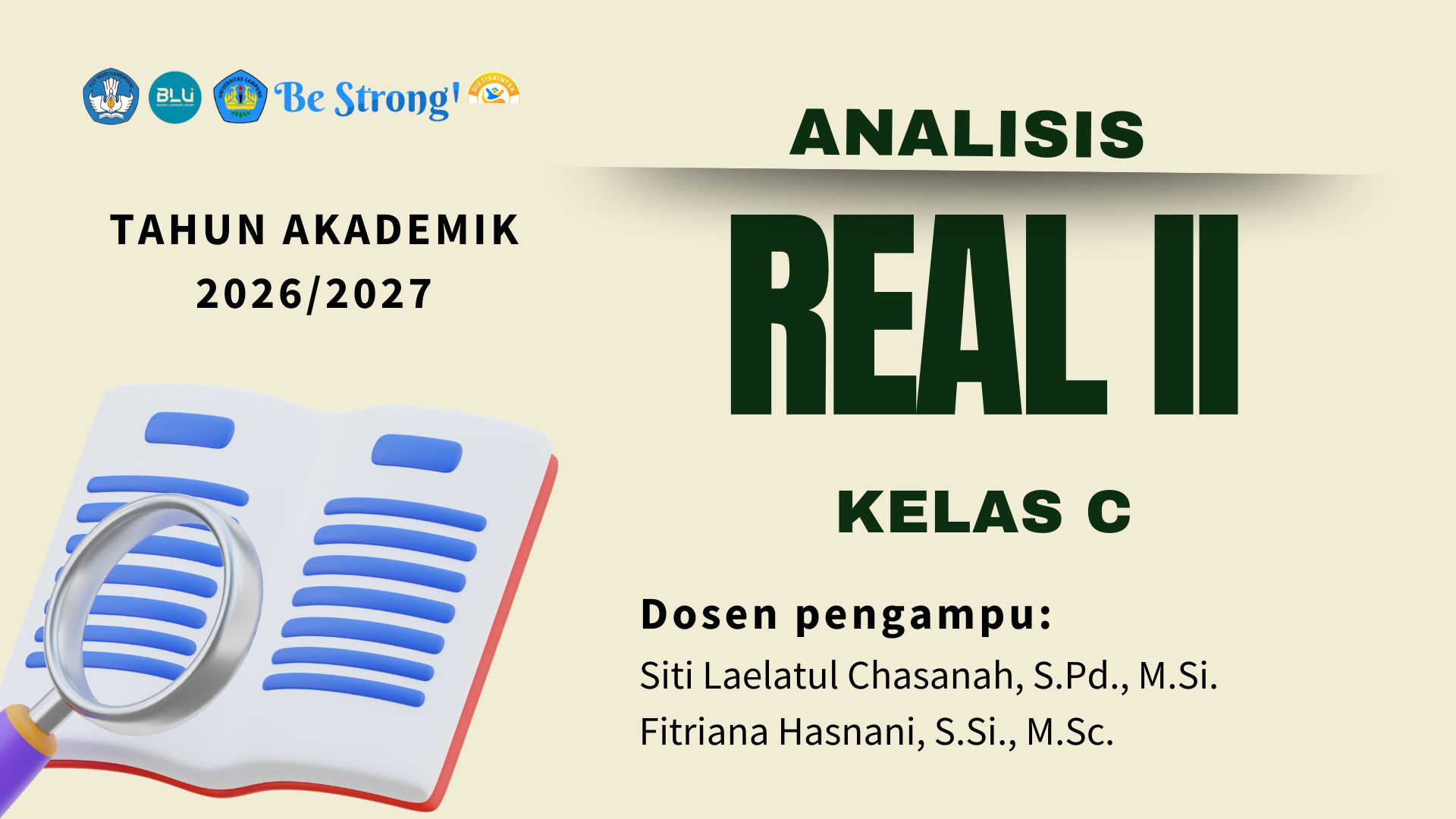 [GANJIL 2026/2027] ANALISIS REAL II KELAS C