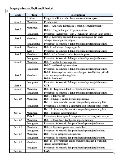 jadwal