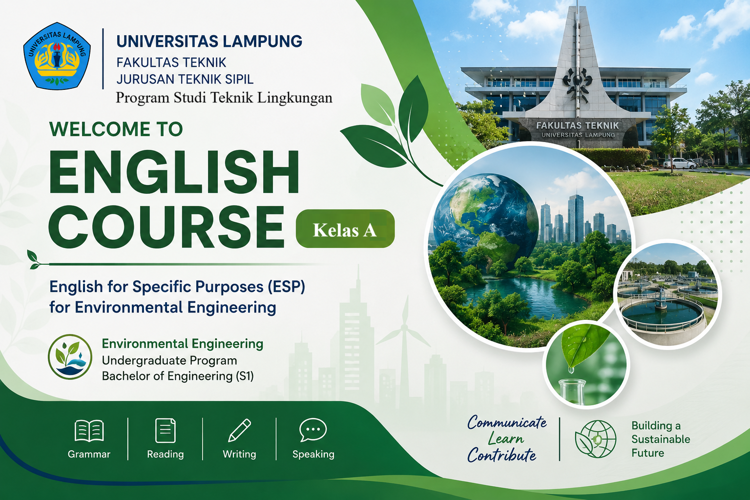Bahasa Inggris Teknik Lingkungan Kelas A