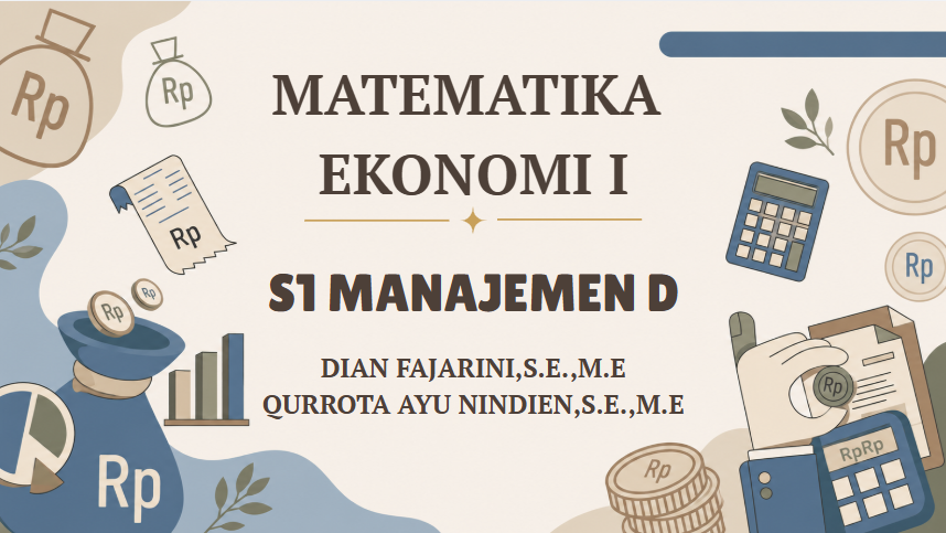 Matematika Ekonomi I MNJ D 2026-2027