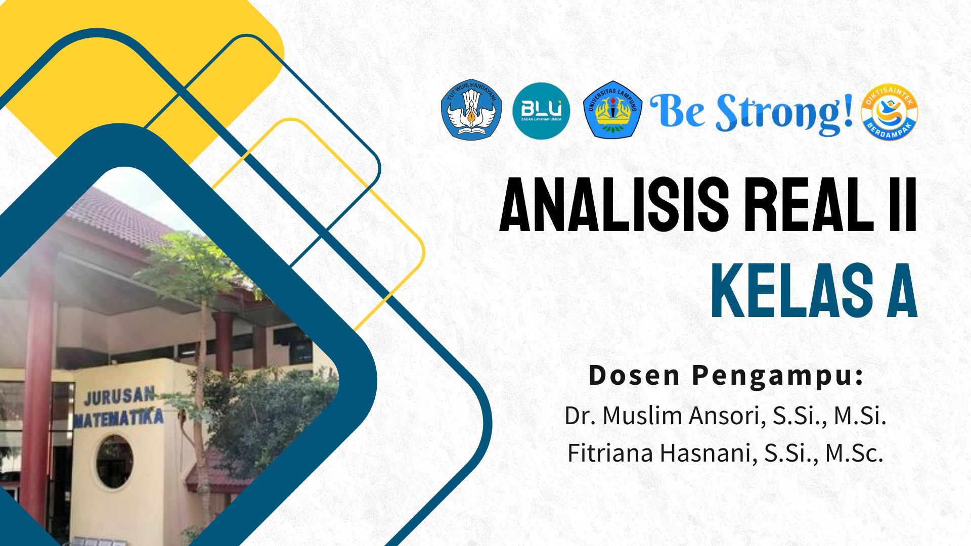 [GANJIL 2026/2027] ANALISIS REAL II KELAS A