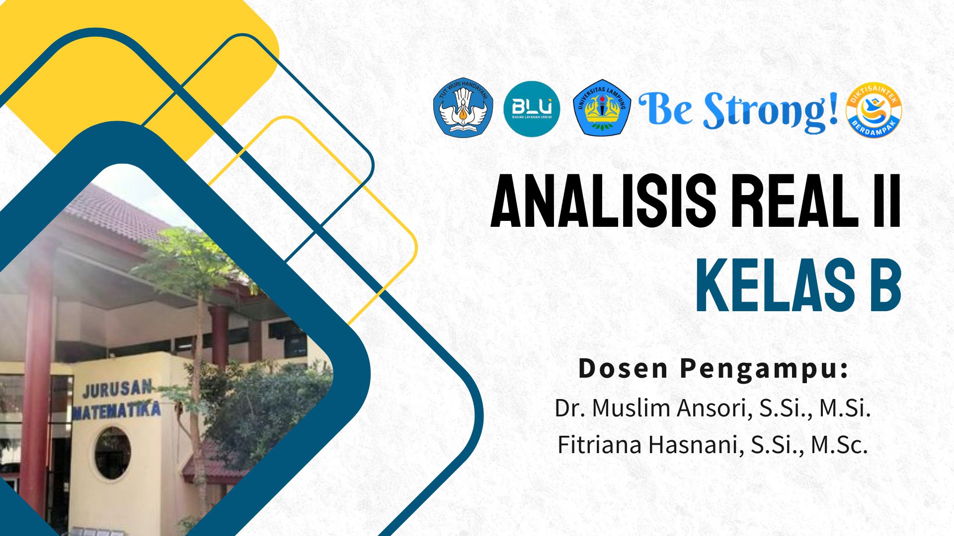 [GANJIL 2026/2027] ANALISIS REAL II KELAS B