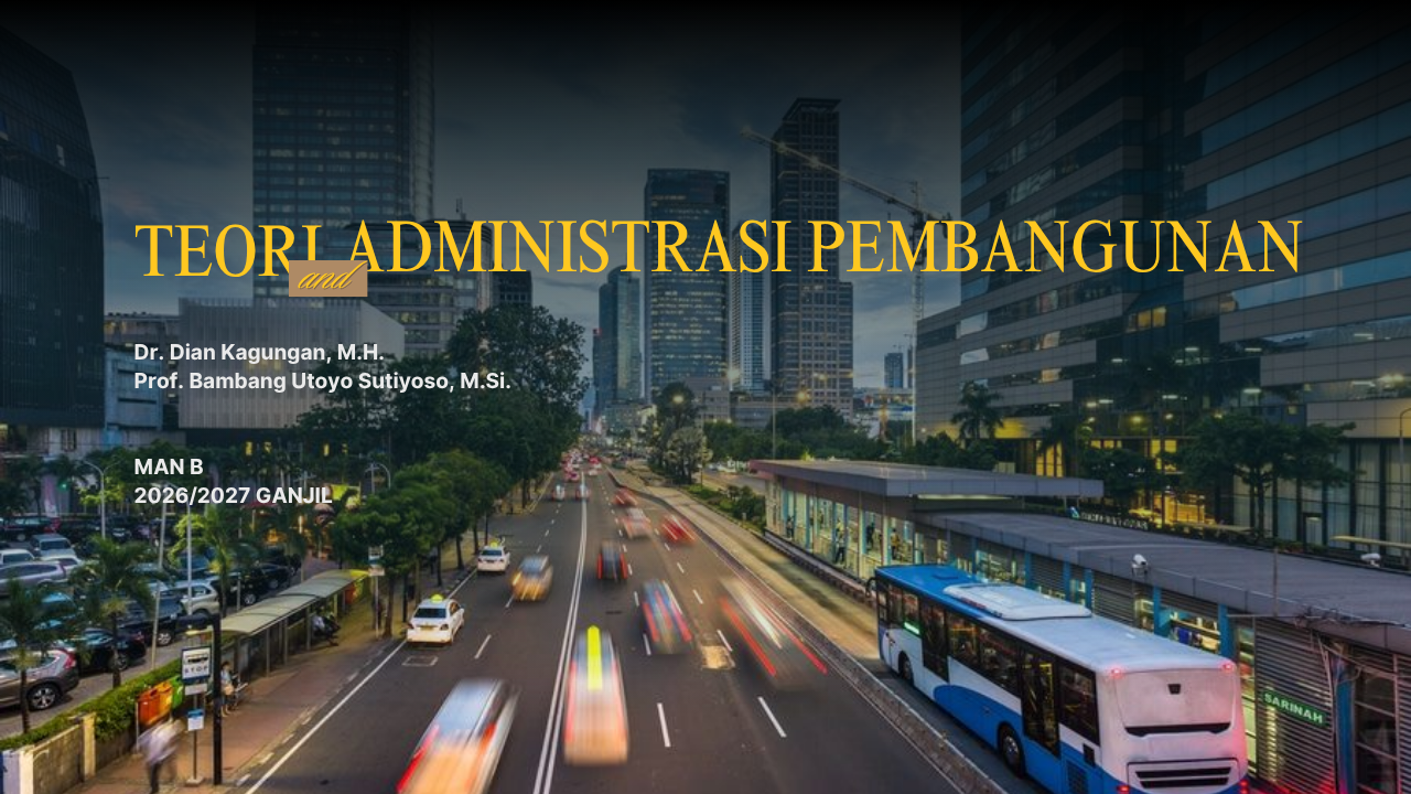Teori dan Administrasi Pembangunan MAN B (2026)