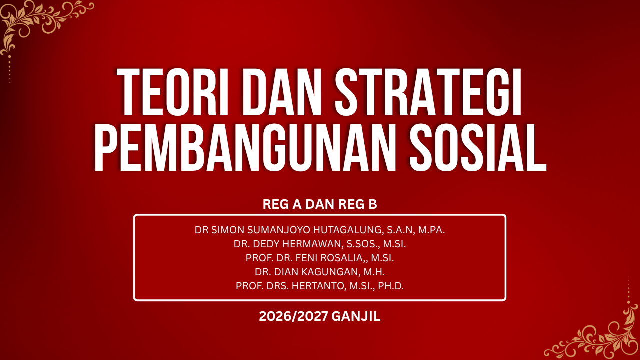 Teori dan Strategi Pembangunan Sosial (2026)