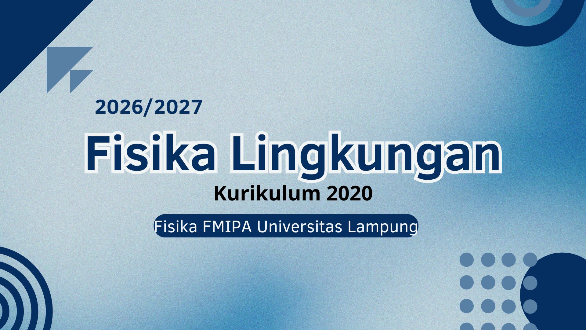 Fisika Lingkungan 26/27 (Kurikulum 2020)