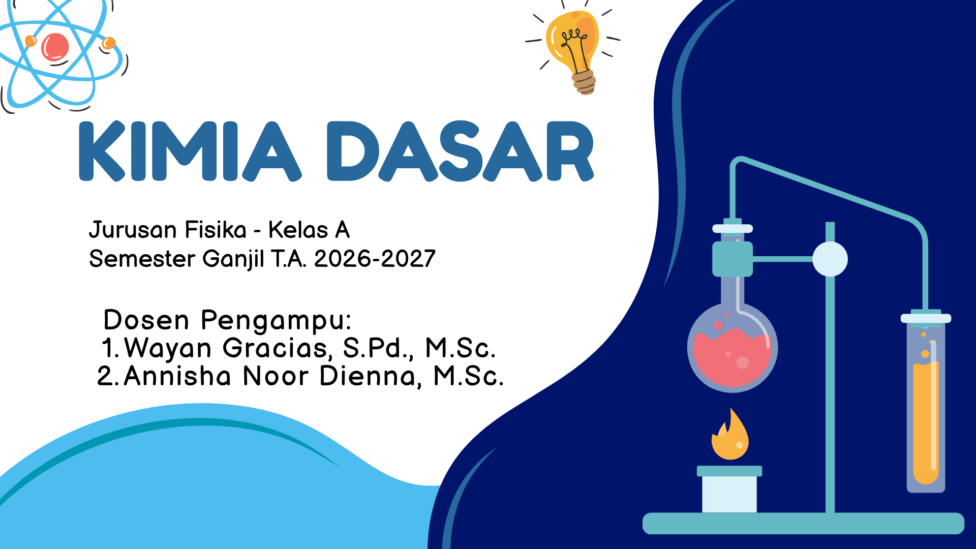 Kimia Dasar - Fisika (A) 2026/2027