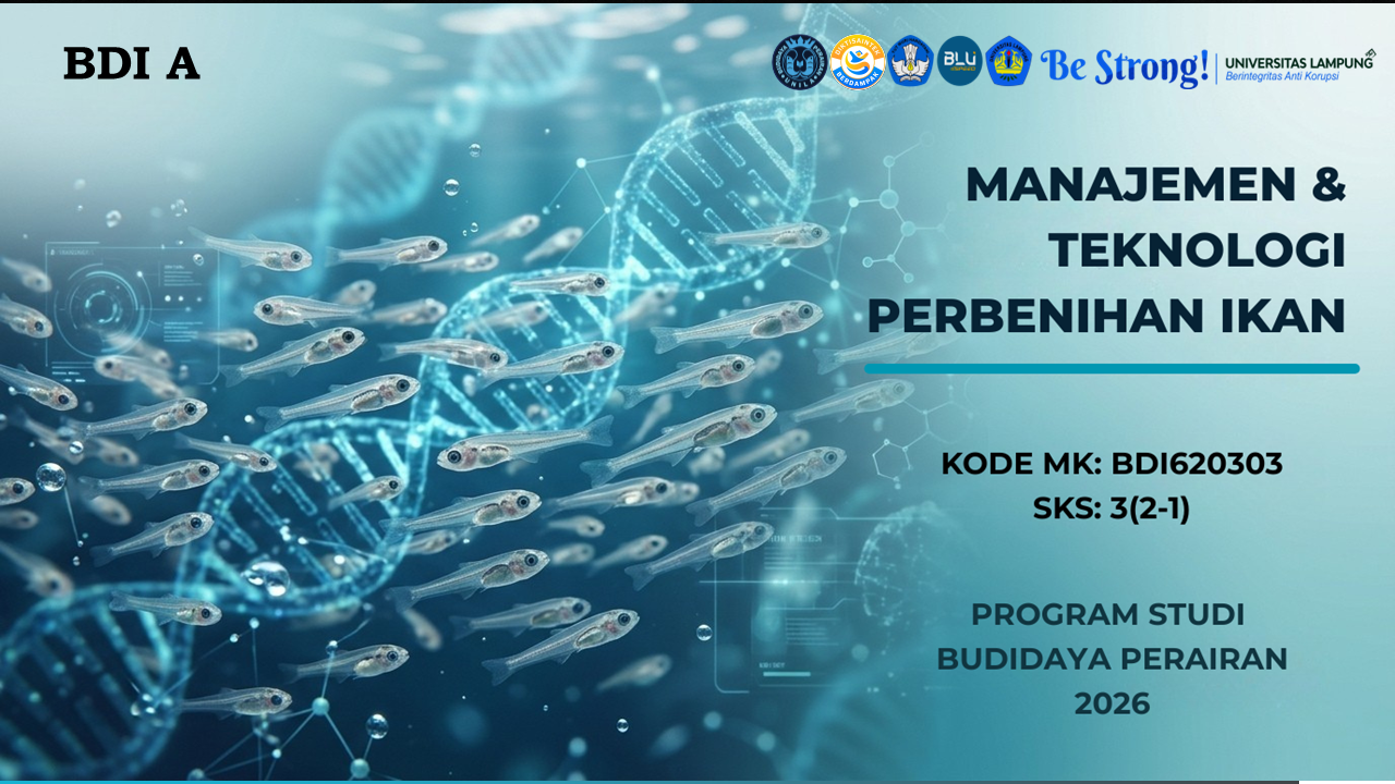 PSBDI_Manajemen dan Teknologi Perbenihan Ikan Kelas A Ganjil 2026/2027