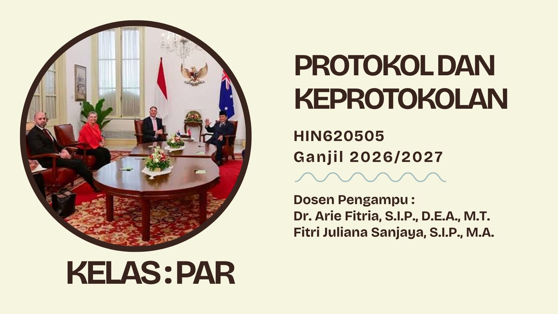 Protokol dan Keprotokolan - PAR 2026