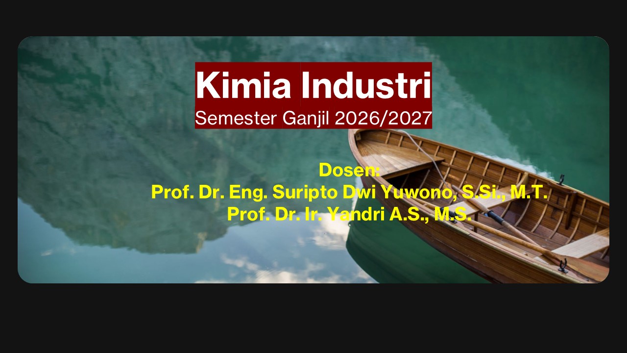 Kimia Industri Semester Ganjil 2026-2027