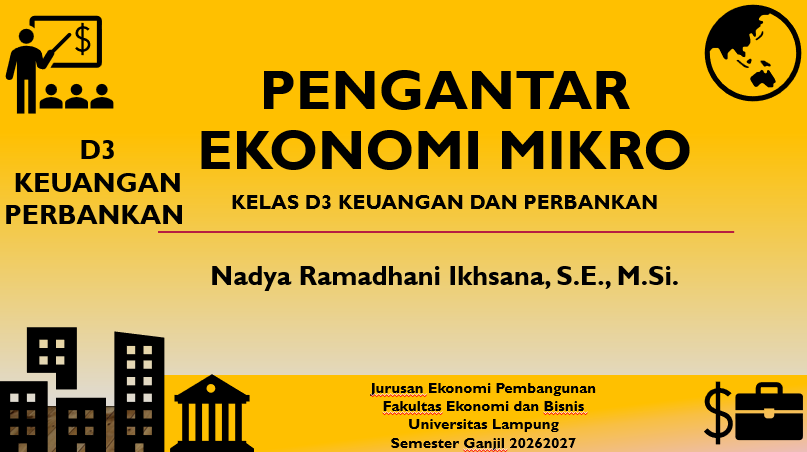 Pengantar Ilmu Ekonomi MIKRO D3 Keuangan dan Perbankan 2026/2027
