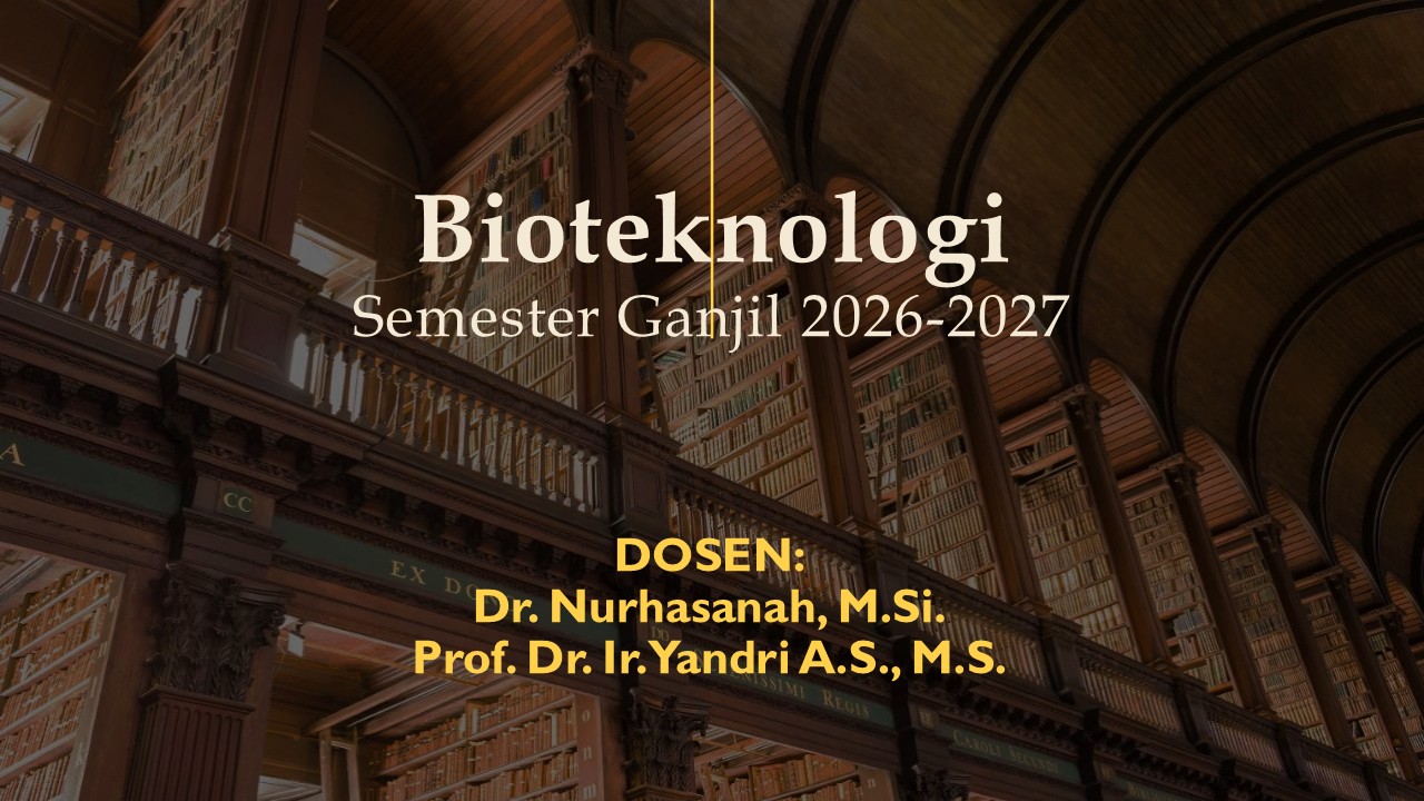 Bioteknologi Semester Ganjil 2026-2027