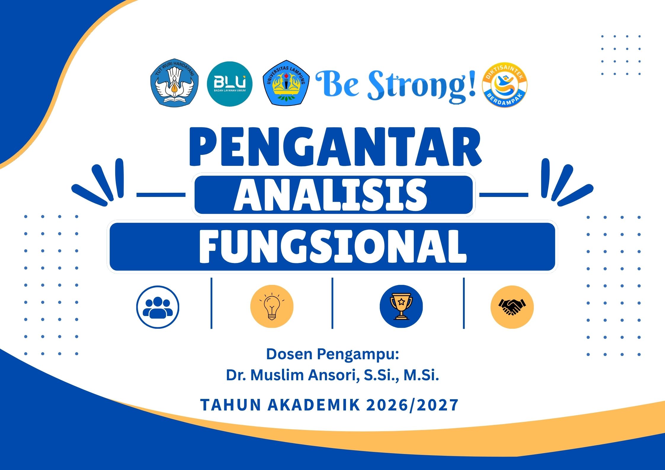 [Ganjil 2026/2027] Pengantar Analisis Fungsional