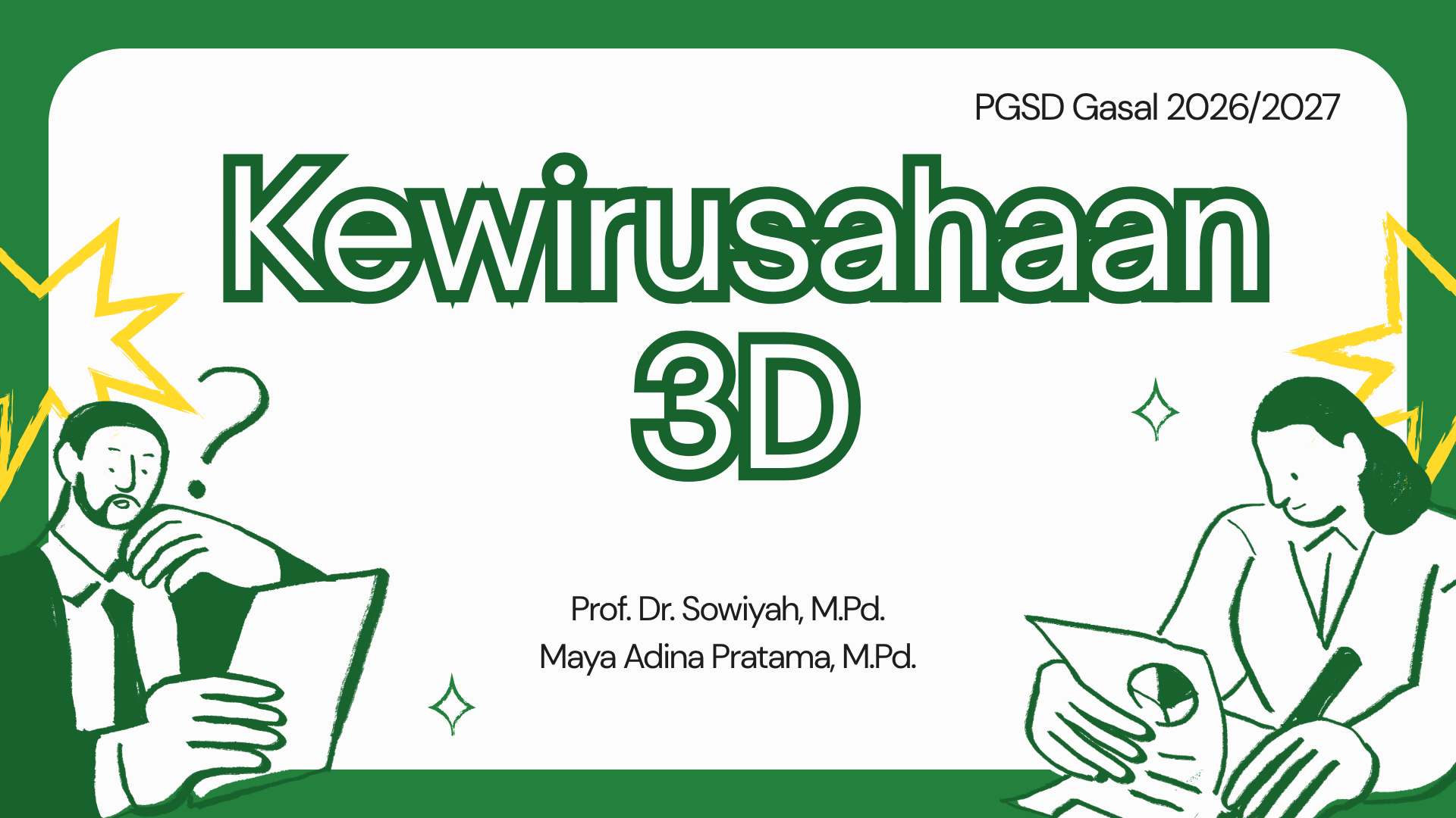 Kewirausahaan PGSD 3D