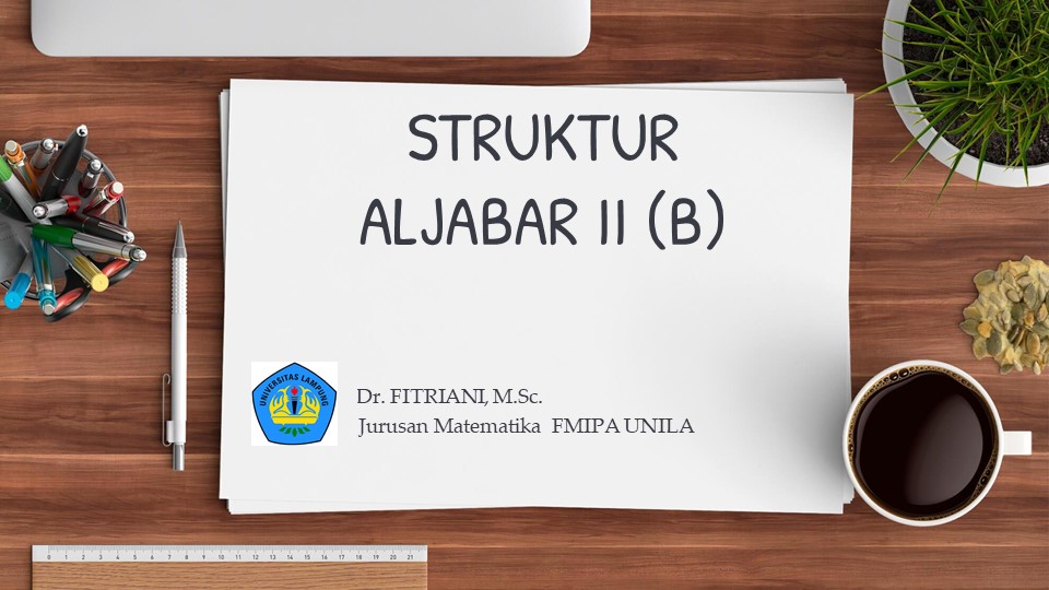 S1MATH_STRUKTUR ALJABAR II (B)_Semester Genap 2020/2021 