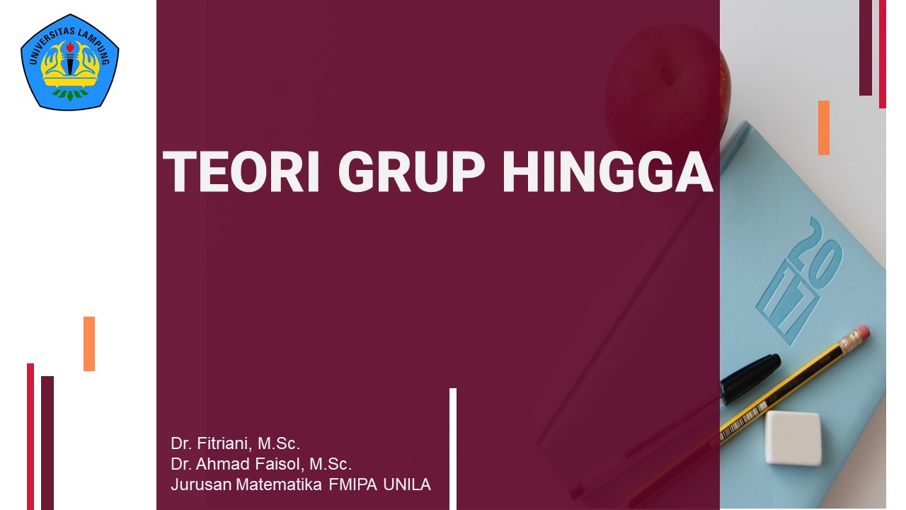 S1 MATH - TEORI GRUP HINGGA - Semester Genap 2020/2021