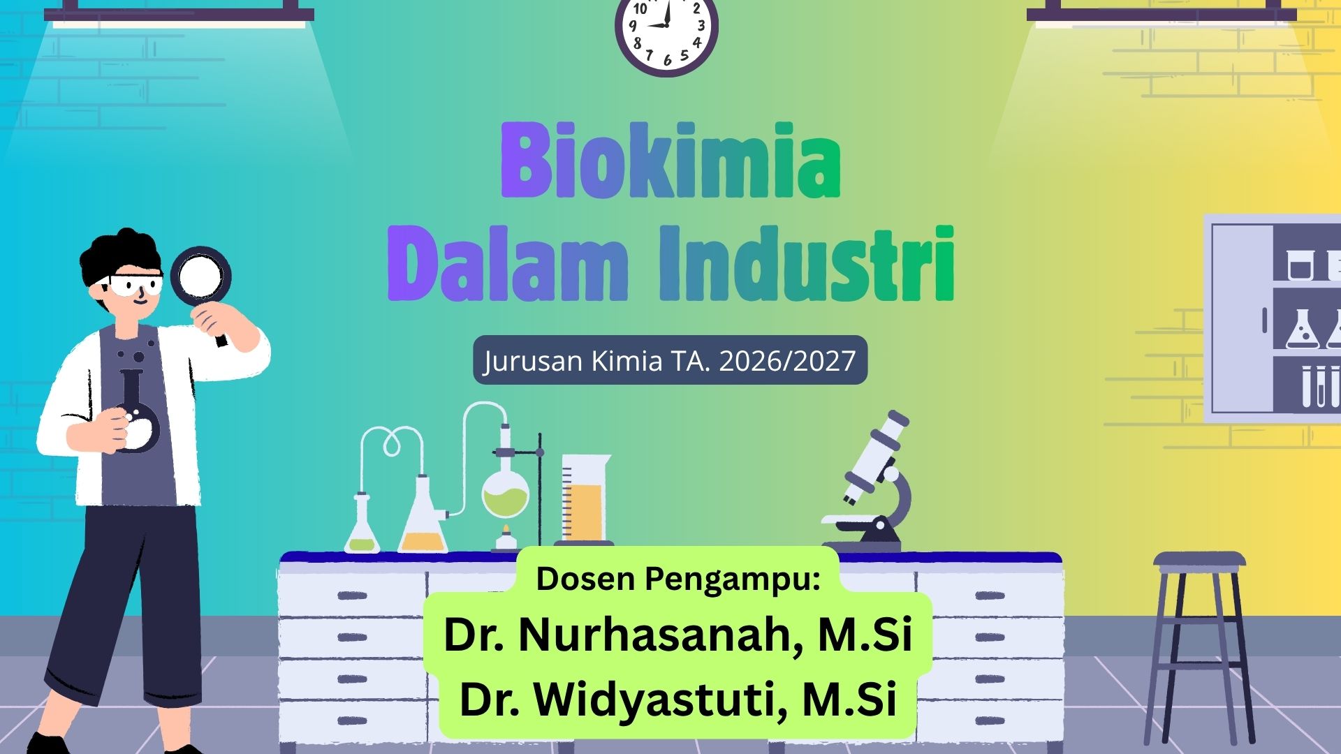 Selamat datang di kelas Biokimia dalam Industri