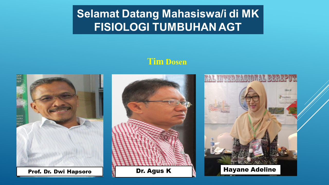 Dasar-Dasar Fisiologi Tumbuhan