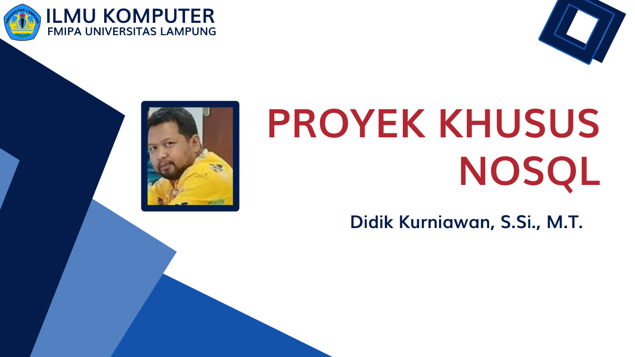 [20/21 Genap][ILKOM] PROYEK KHUSUS (NO-SQL)