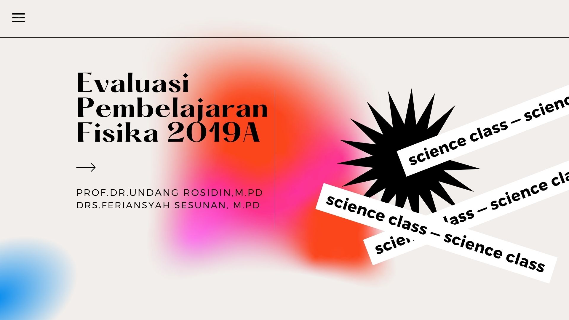 EVALUASI PEMBELAJARAN FISIKA  KLS 2019A