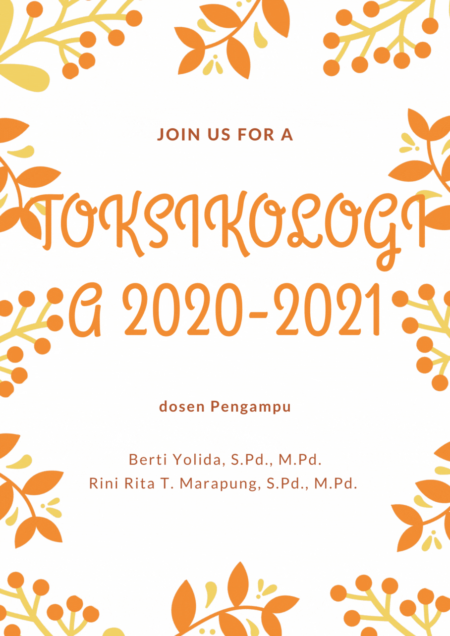 PSPB Toksikologi A P.Bio genap 2020-2021