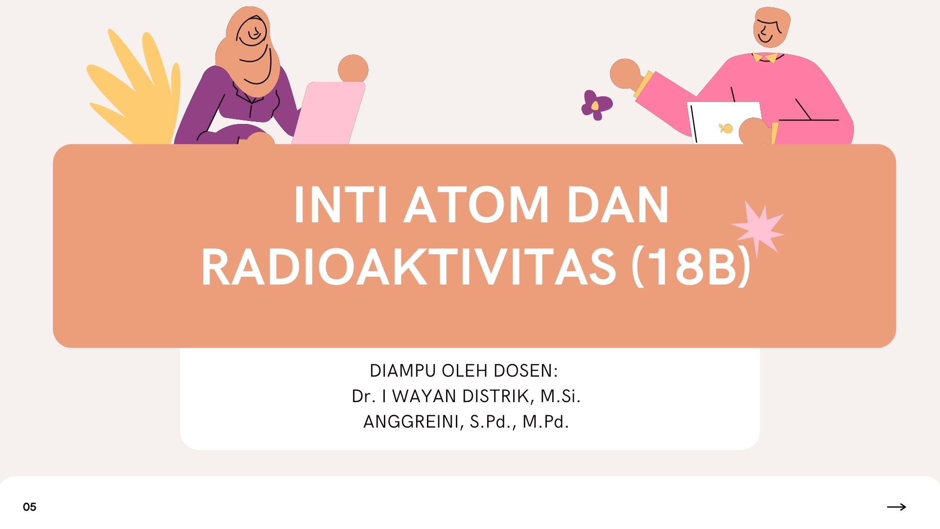  INTI ATOM DAN RADIOAKTIVITAS KELAS 18B