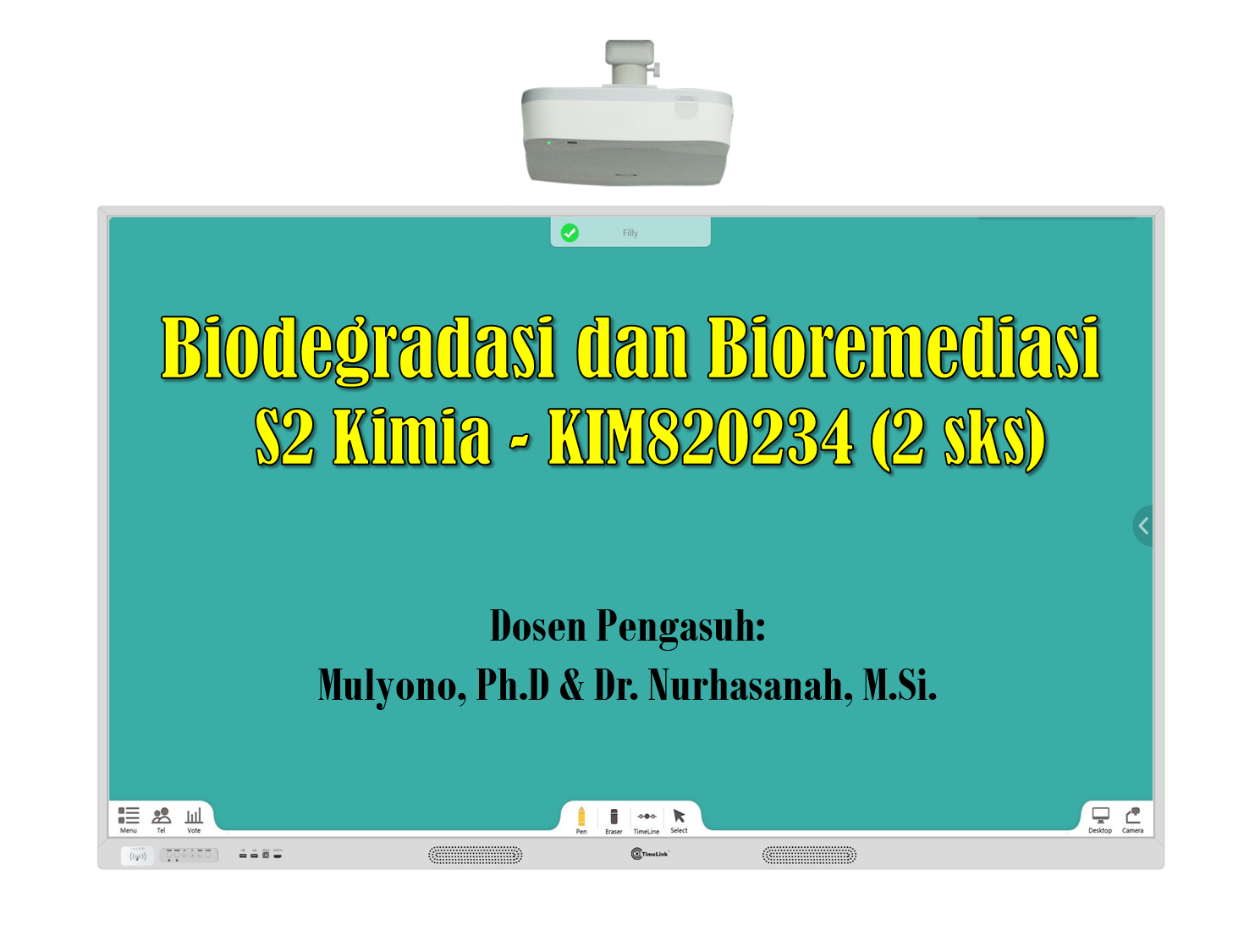 Biodegradasi dan Bioremediasi - S2 Kimia (Genap 2020/2021)