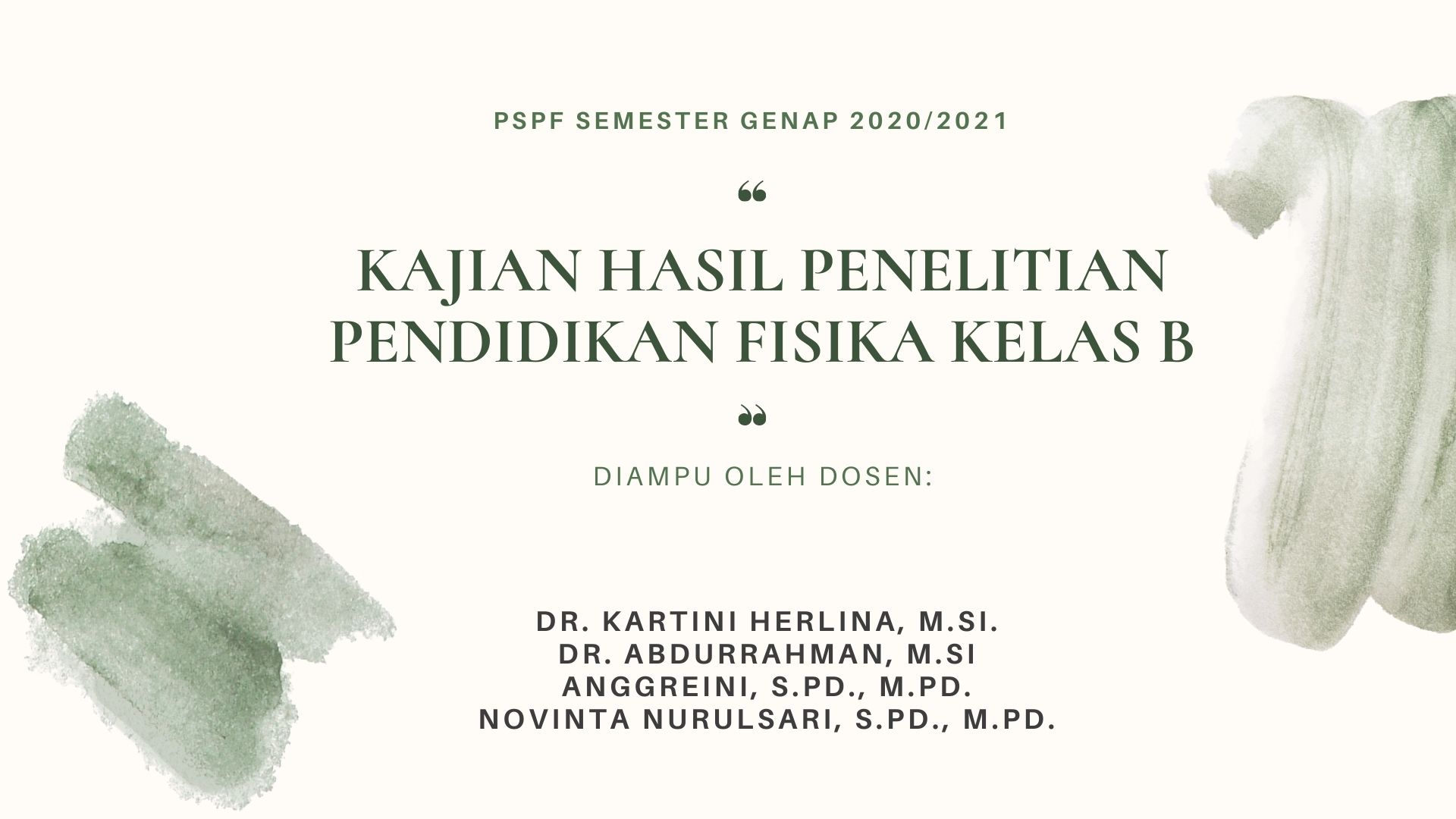 PSPF KAJIAN HASIL PENELITIAN PENDIDIKAN FISIKA 18B