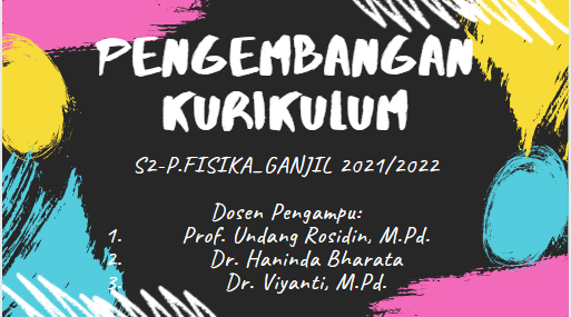 Kurikulum dan Inovasi Pendidikan_S2_Ganjil 21/22