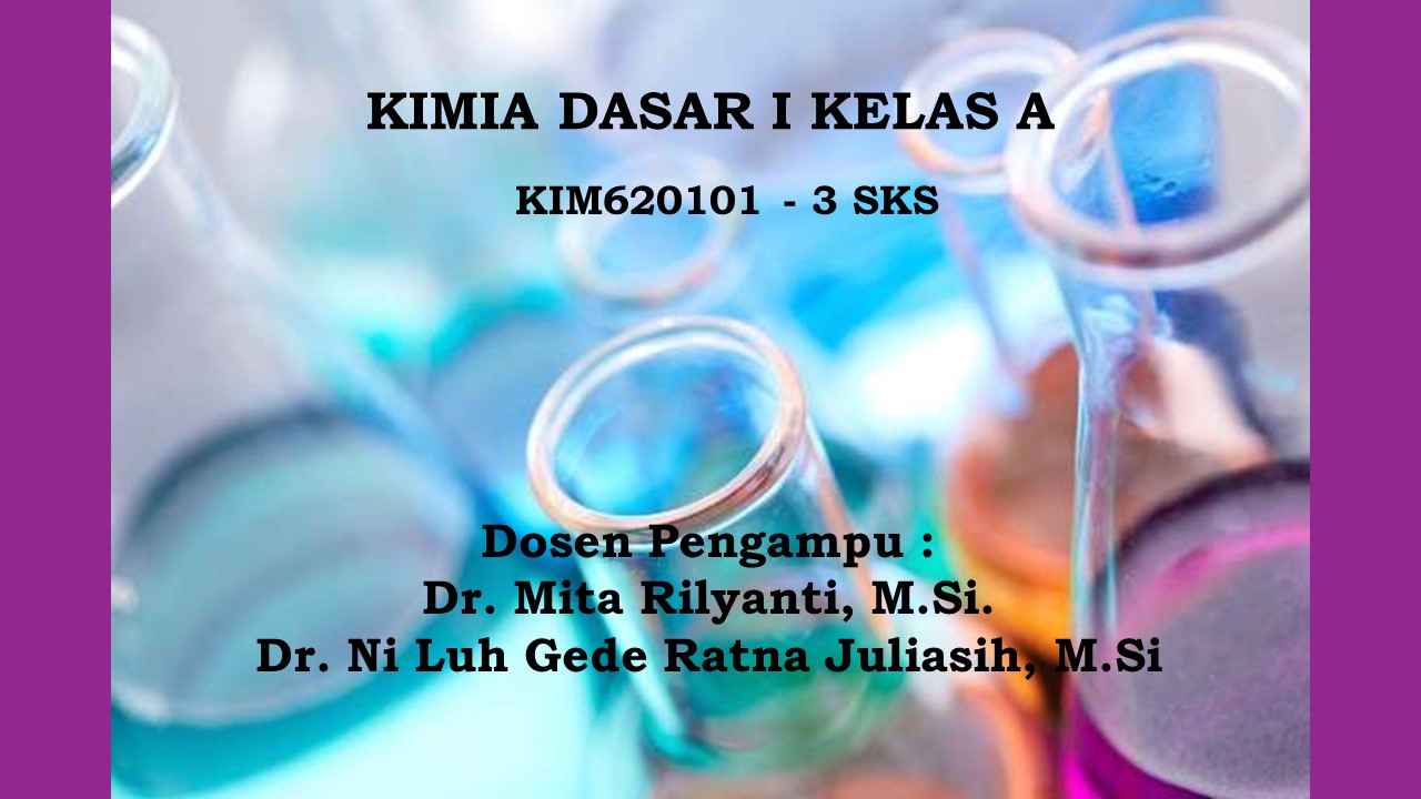 S1-Kimia_Kimia Dasar I Kelas A_Ganjil 2021/2022